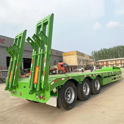 50 ton laagbed semi truck laagbed aanhangwagens voor zware apparatuur tegen betaalbare prijzen