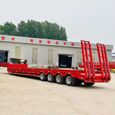 20ft 40ft platbed Container Chassis 3 Axe 4 Axe Flatbed Semi Trailer met 12R22.5 band