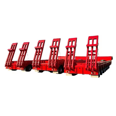 MacPherson Suspension 80t Container Chassis Loader Low Boy Trailer voor zwaar vervoer