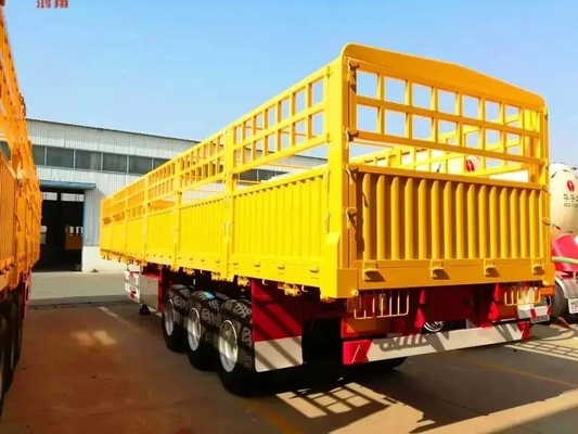 Kruisarm type 3 Achsen zijdelingse kantelende aanhangwagen voor het vervoer van zandsteenmateriaal