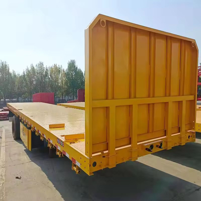50 ton laagbed platbed aanhangwagen met 3 assen platbed laag half-aanhangwagen 1 jaar service na verkoop