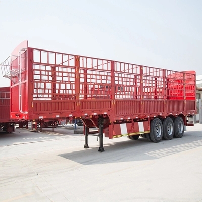 3 assen 50t Tri-assen 50 ton zware omheining Semi-trailers Staak Semi-trailer met 1