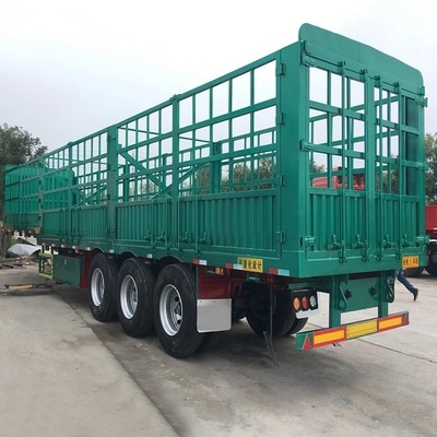 3 assen 60 ton Stake Fence Cargo Warehouse Semi-trailer met ABS anti-blokkeringrem systeem