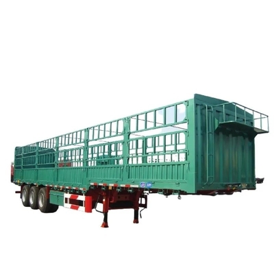 3 assen 60 ton Stake Fence Cargo Warehouse Semi-trailer met ABS anti-blokkeringrem systeem