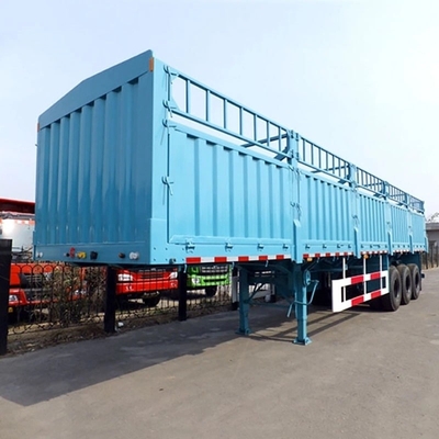 3 assen 60 ton Stake Fence Cargo Warehouse Semi-trailer met ABS anti-blokkeringrem systeem