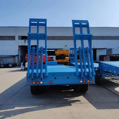MacPherson-type ophangingssysteem 3-assige halve aanhangwagen voor het transport van graafmachines van 60 ton