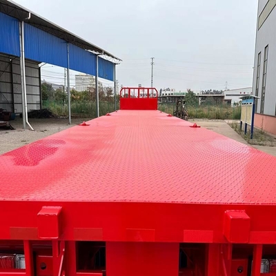 MacPherson-type ophangingssysteem 3-assige halve aanhangwagen voor het transport van graafmachines van 60 ton