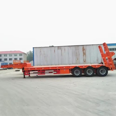 MacPherson-type ophangingssysteem 3-assige halve aanhangwagen voor het transport van graafmachines van 60 ton