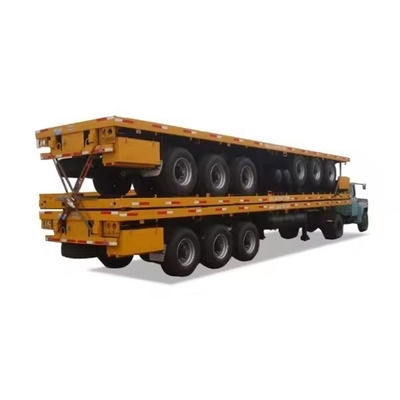 Mechanische ophanging met laag bed voor het vervoer van zware graafmachines