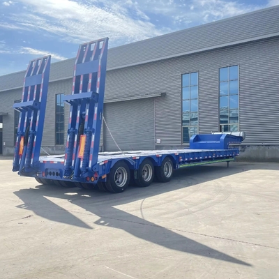 Mechanische ophanging met laag bed voor het vervoer van zware graafmachines