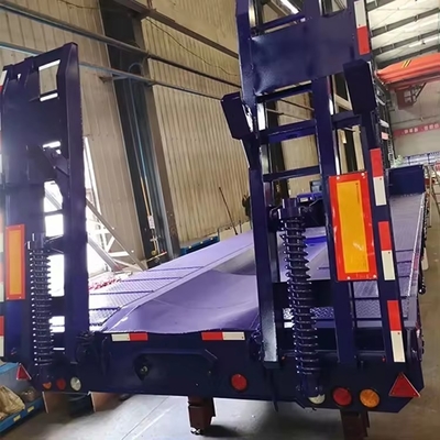 Mechanische ophanging met laag bed voor het vervoer van zware graafmachines