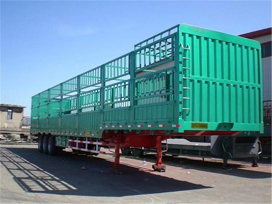 8 ton 2 of 3 assen 40T laaggelegen halve aanhangwagen/truck aanhangwagens zijwandhalve aanhangwagens