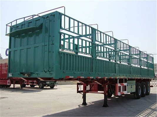 8 ton 2 of 3 assen 40T laaggelegen halve aanhangwagen/truck aanhangwagens zijwandhalve aanhangwagens
