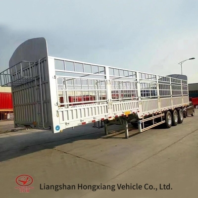 High Wall Truck Semi-trailer Gooseneck Horse Trailer met ontwerp en 5,8 ton Capaciteit