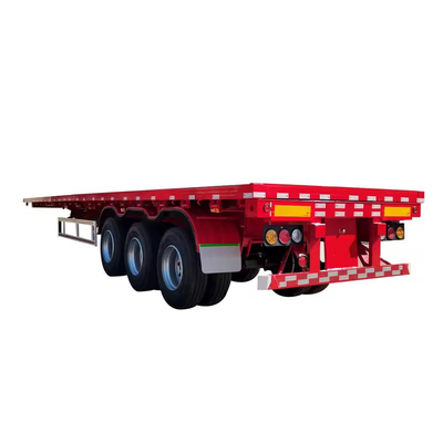 60 80 100 ton Ganshals Afneembare lage laadmachine Lowboy Truck Flatbed Lowbed Semi-trailer