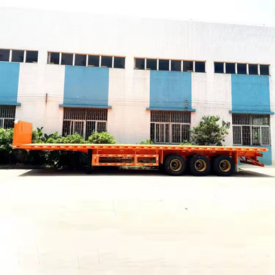 Aanpassing 3 Assen 80t Lowbed Lowboy Low Flatbed Loader Drop Deck Trailer Tread 1820mm