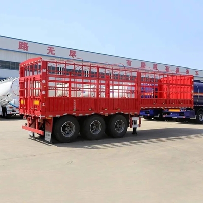 1 Jaar After-sales Service Vans-type Veetexporteur Halve aanhangwagen met veeheining