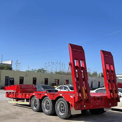 180T 200T uitbreidbare modulaire lage flatbed trailer 16 assen in 8 lijnen zware lading vrachtwagen