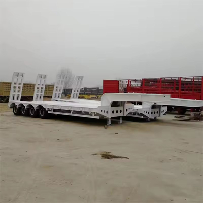 20 ton zwaar industriële transportplatform vol laag bed aanhangwagen zonder ABS