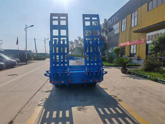 20 ton zwaar industriële transportplatform vol laag bed aanhangwagen zonder ABS