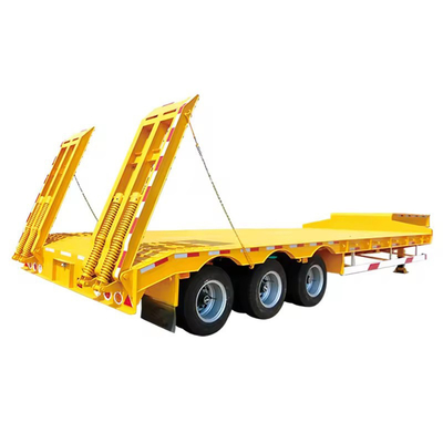 20 ton zwaar industriële transportplatform vol laag bed aanhangwagen zonder ABS