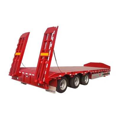 5 Assen 60tons 80tons Carrier Flatbed Semi Trailers 40FT Flatbed Trailers in de wereldmarkt