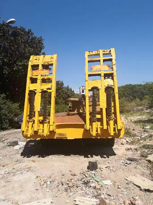 Handmatig landingsbeen 5 as 80 ton laagbelader aanhanger voor het dragen van kraangraver