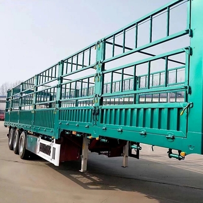 3 assen hek aanhangwagen Truck slepen hek Halve aanhangwagen voor vee schapen paard koe varken