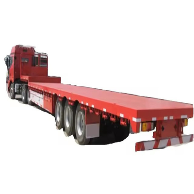 Zelfdompende laagbed-trailer met een laadvermogen van 120 ton en een zelfdompende functie