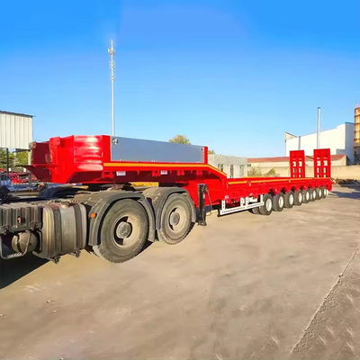 IJzer 40FT 50FT 60FT 12m 12 Wheeler Flatbed Semi Trailer