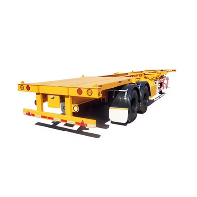 40ft 3 as 60ton Multi-as laag platbed aanhangwagen met hydraulische oprit en aanpasbaar