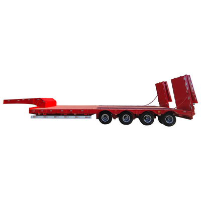 Aanpassing zwaar materieel transport laag bed half-trailer met en 1820mm loopvlak