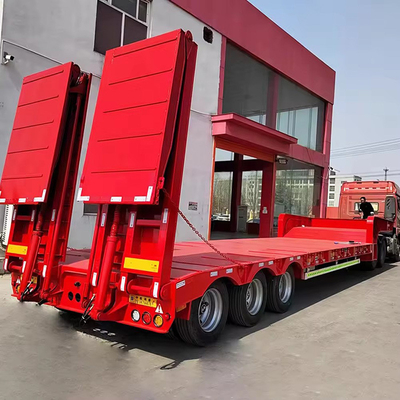 20FT 40FT Flat Bed Transport Container Flatbed Trailer met 10 banden en 2,3 assen