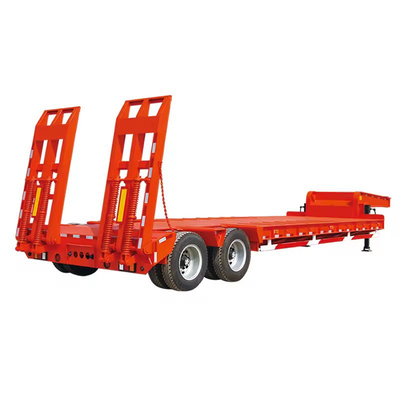 3 assen 40 FT platbed 50 ton Container Low Boy Low Bed Semi-trailer met platbed type