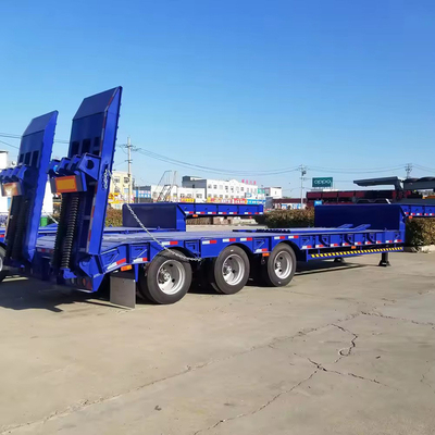 12-15 meter aangepaste auto aanhangwagens hoge draagcapaciteit lage platbed techniek half-aanhangwagen