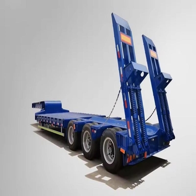 6 assen 15m 60ft platbed laag bed lowboy half-trailer met 13t as voor levering
