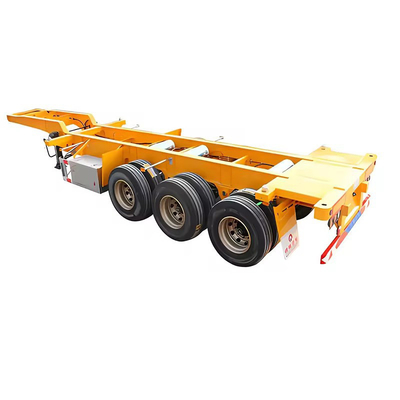 6 assen 15m 60ft platbed laag bed lowboy half-trailer met 13t as voor levering