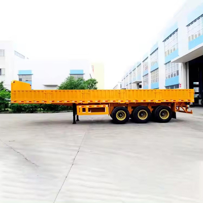 40ft 3 assen laag bed container gooseneck platbed half-trailer met breed klimmen