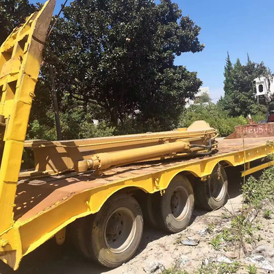 40ft 3 assen laag bed container gooseneck platbed half-trailer met breed klimmen