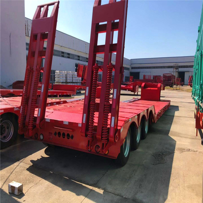 12 m platbed platbed vracht half-trailers met 3 assen gooseneck transport laag bed