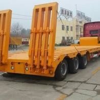 12 m platbed platbed vracht half-trailers met 3 assen gooseneck transport laag bed