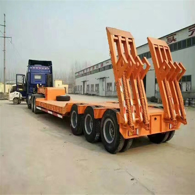 12 m platbed platbed vracht half-trailers met 3 assen gooseneck transport laag bed