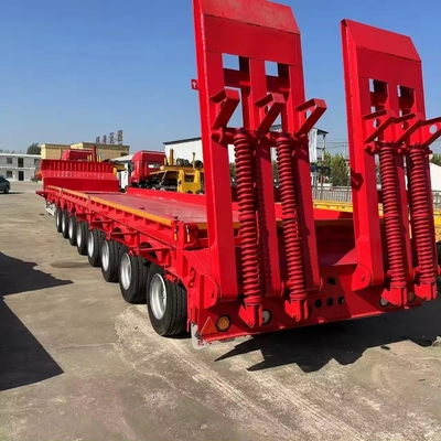 Zelfdompende 6-lijn 12-assige gooseneck lage-bed half-trailer voor zware machines