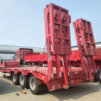 Zelfdompende 6-lijn 12-assige gooseneck lage-bed half-trailer voor zware machines