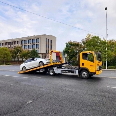Japan I-Suzu Wrecker sleeptruck afstandsbediening Hydraulische roll back platbed 4X2 6 wielen