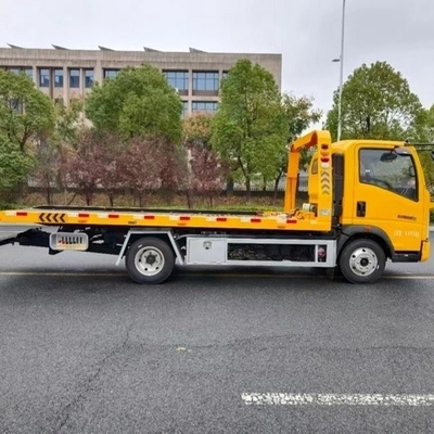 Japan I-Suzu Wrecker sleeptruck afstandsbediening Hydraulische roll back platbed 4X2 6 wielen