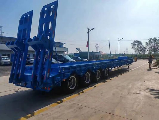 35 ton 2 assen platbed laag bed Nutzwagen Halve aanhangwagen Geen ABS anti-vergrendelingssysteem