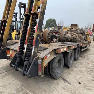 Verwijderingssystemen van het type achterarm 10 banden 4-assige lowboy aanhangwagen met hydraulische ladder