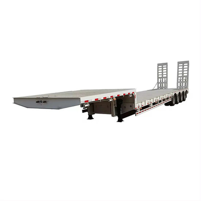 Aanpasbaar dubbele tri-as 40FT platbed chassis Halve aanhanger met platbed ontwerp