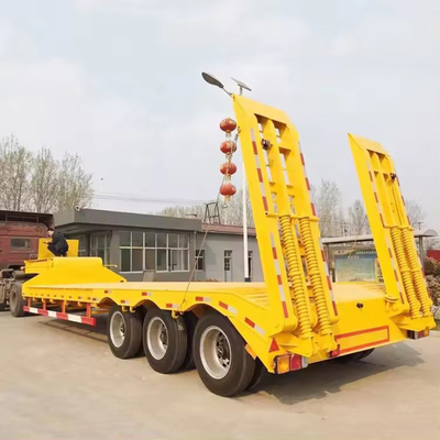 Directe 3 assen 40FT 60FT Container Chassis Flat Bed Semi-trailer met 12r22.5 banden